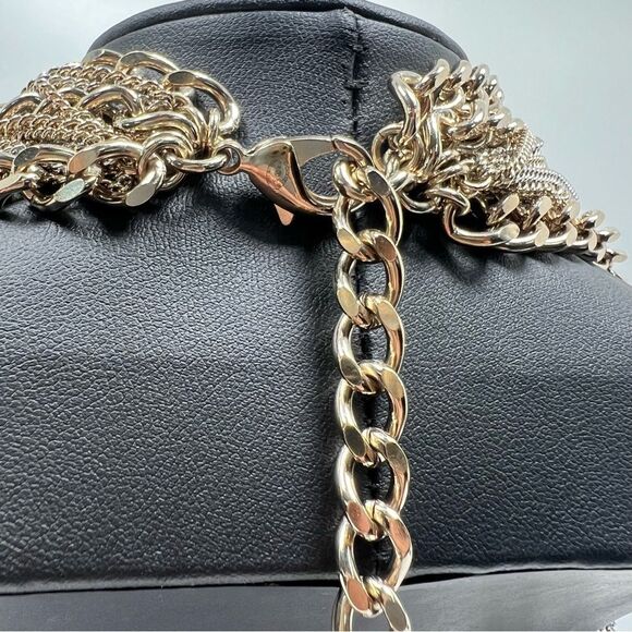 Chanel CC Multilayer  Metal Necklace Choker With Box - Picture 8 of 11